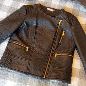 Calvin Klein moto biker jacket/coat